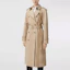 Shop (Women) Burberry Long Gabardine Trench Coat in Honey Check Pattern. 80406641