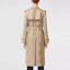 Purchase (Women) Burberry Long Gabardine Trench Coat in Honey Check Pattern. 80406641