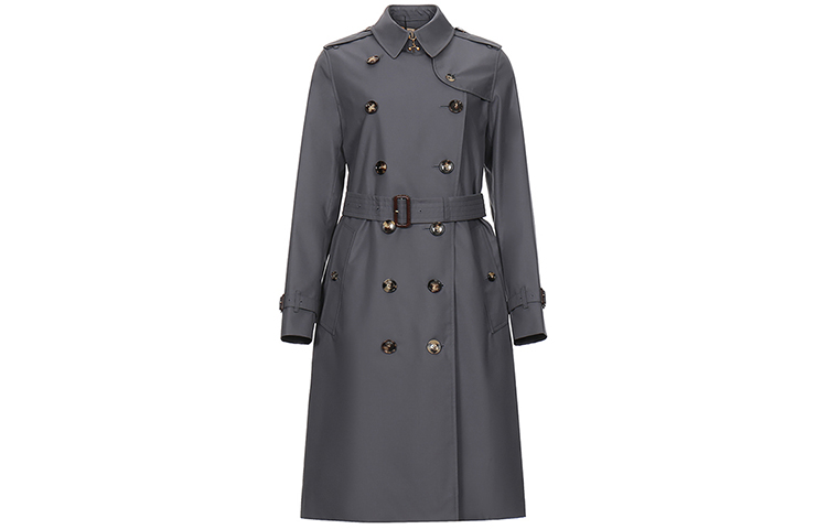 (Women) Burberry Long Kensington Heritage Trench Coat in Mid Grey 40733691