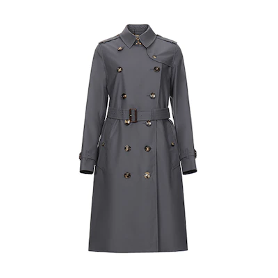 (Women) Burberry Long Kensington Heritage Trench Coat in Mid Grey 40733691