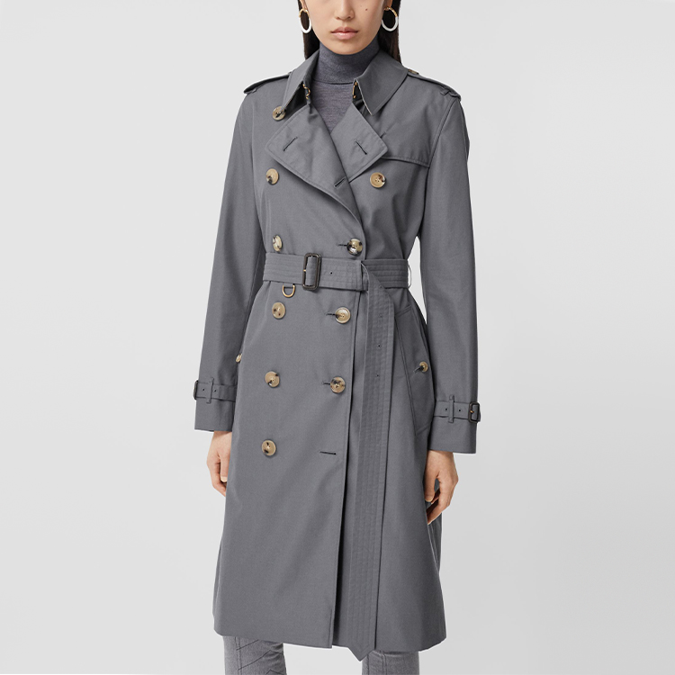 (Women) Burberry Long Kensington Heritage Trench Coat in Mid Grey 40733691 圖 4
