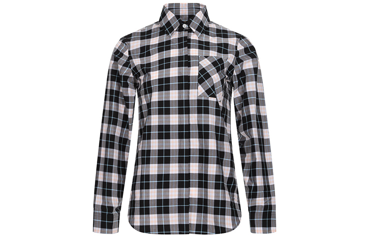 (Women) Burberry Long Sleeve Check Shirt in Black, Gray, and Pink 80066851 圖 2