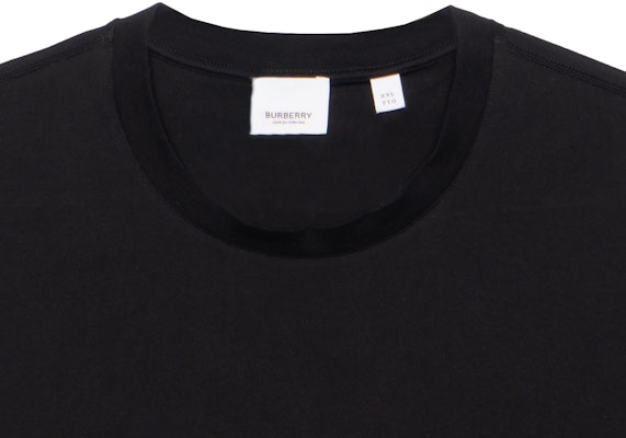 (Women) Burberry Loose Fit Check Crewneck Drop Shoulder T-Shirt Black 80430571 Sizing (Women) Burberry Loose Fit Check Crewneck Drop Shoulder T-Shirt Black 80430571