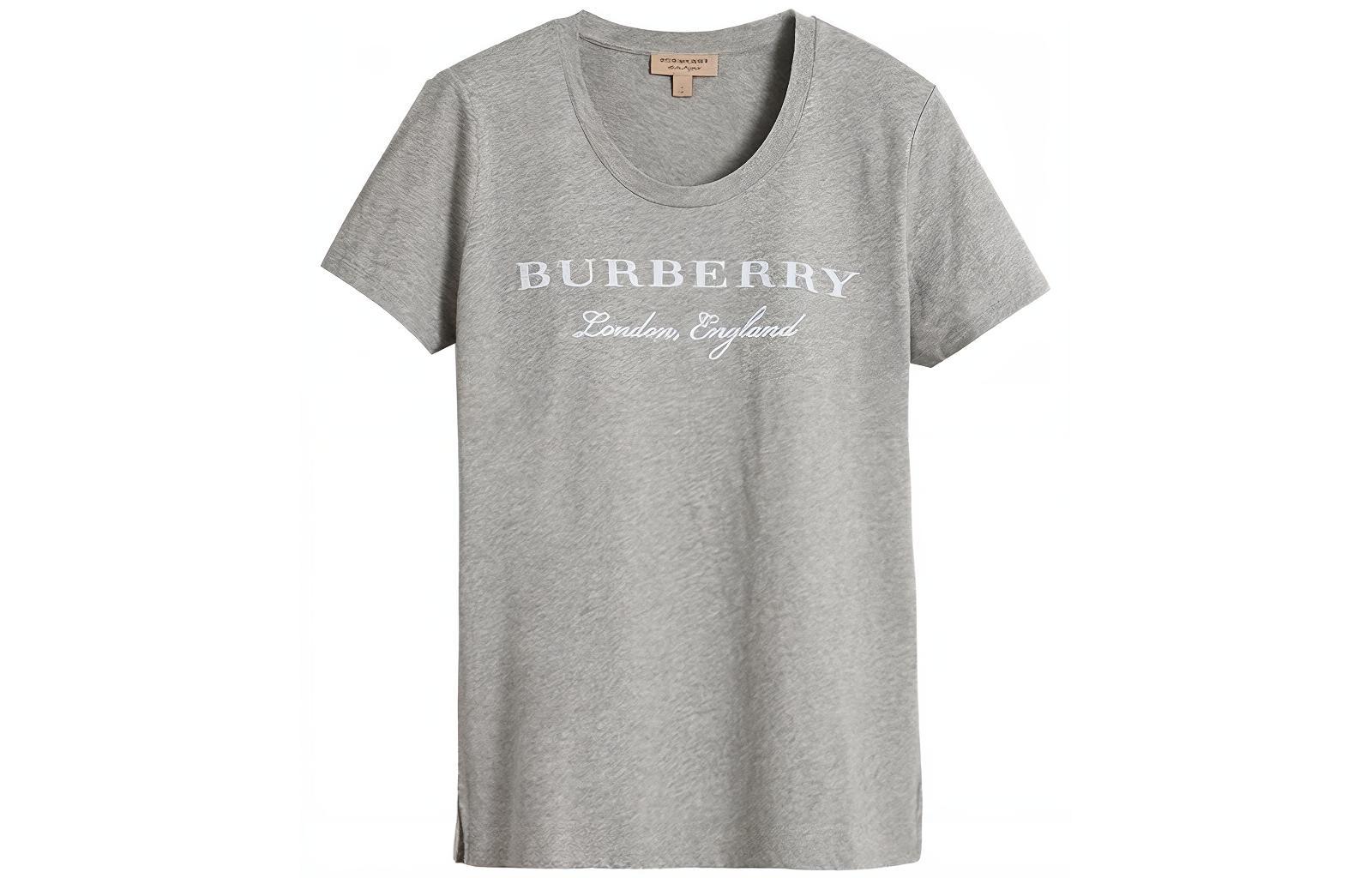 (Women) Burberry Loose Fit Logo Print T-Shirt Grey 4057046 圖 2