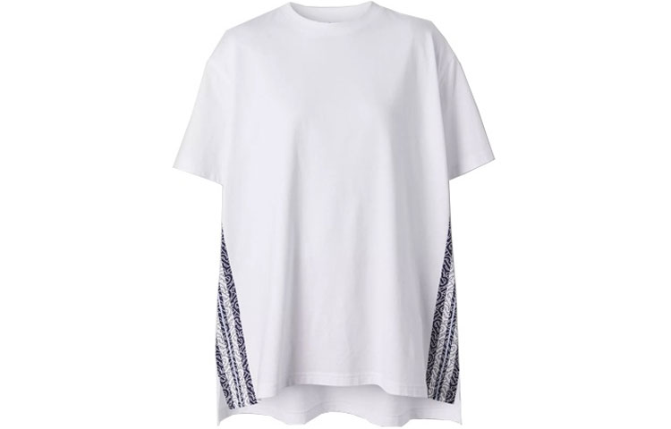 (Women) Burberry Loose Fit Monogram Stripe Print Cotton Oversized T-Shirt. 80488091 圖 2