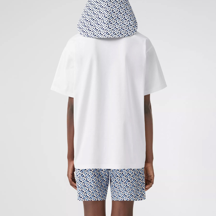 (Women) Burberry Loose Fit Monogram Stripe Print Cotton Oversized T-Shirt. 80488091 圖 5