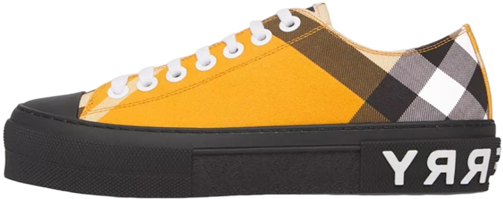 (Women) Burberry Low-Top 'Logo Check Print Yellow' 80558751 Buy (Women) Burberry Low-Top 'Logo Check Print Yellow' 80558751
