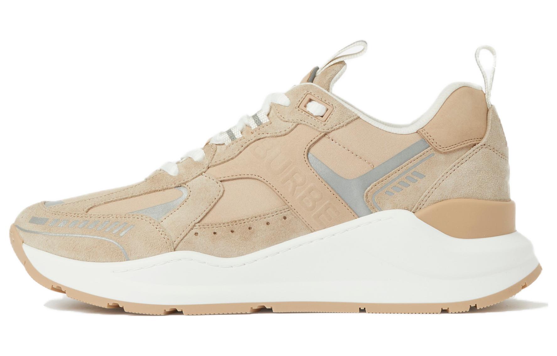 (W) Burberry Low-Top 'Logo Embossed Pink Beige'