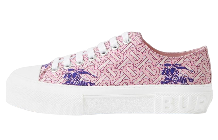 Buy (Women) Burberry Low-Top Canvas 'Equestrian Knight Pink Purple' 80719901