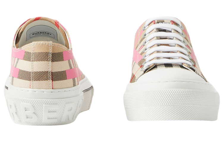 Shop (W) Burberry Kasut Rendah Lace-Up 'Pink' 80723741