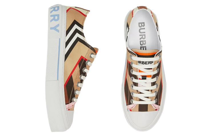 (W) Burberry Low-Top Printed 'Multicolor' 圖 4