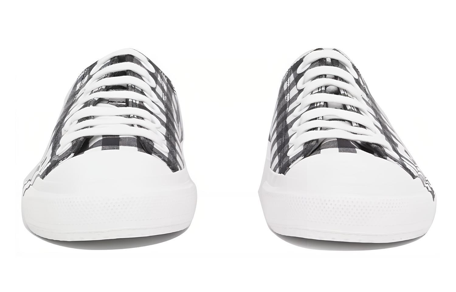 (W) Burberry Low-Top Sneaker 'Black Logo Check Print' 圖 3