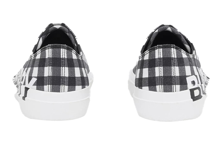 (W) Burberry Low-Top Sneaker 'Black Logo Check Print' 圖 4
