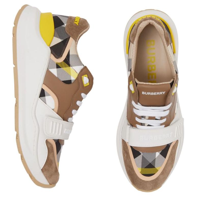 Purchase (W) 博柏利低帮运动鞋‘棕色格子标识’ 80635041