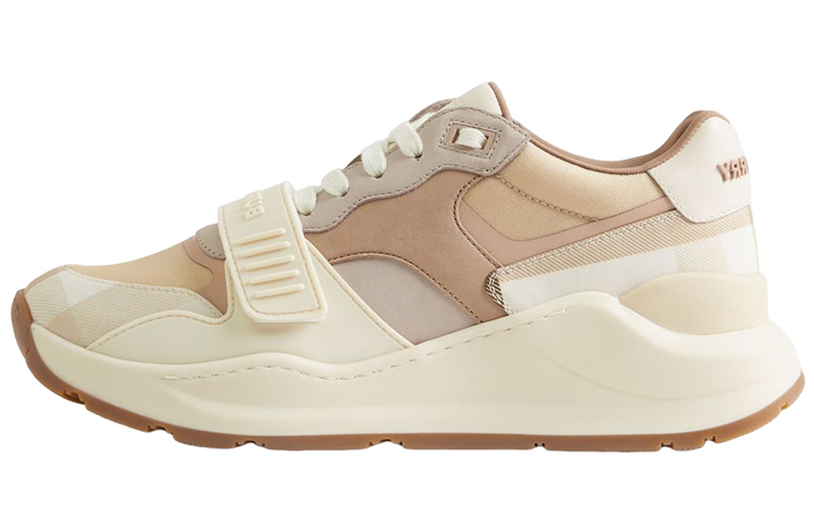 (W) Burberry Low-Top Sneaker 'Check Logo Tan'