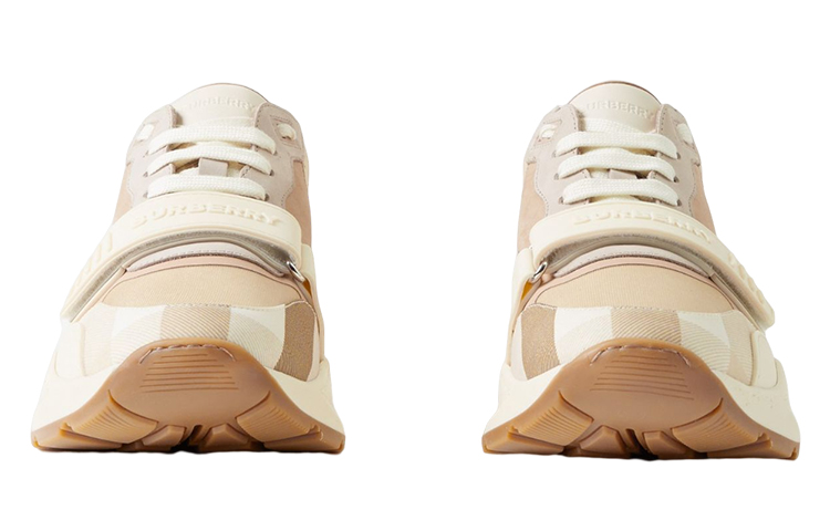 (W) Burberry Low-Top Sneaker 'Check Logo Tan' 圖 4
