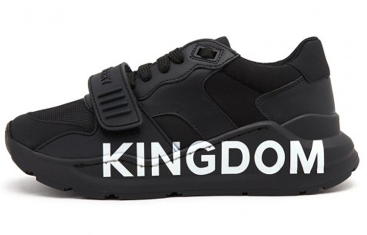 Buy (W) 博柏利低帮运动鞋‘字母印花黑色’ 80210061