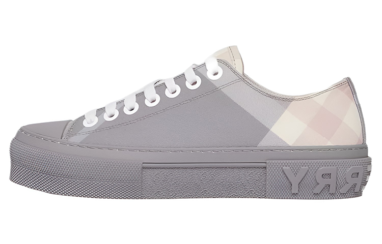 (W) Burberry Low-Top Sneaker 'Light Grey Check'