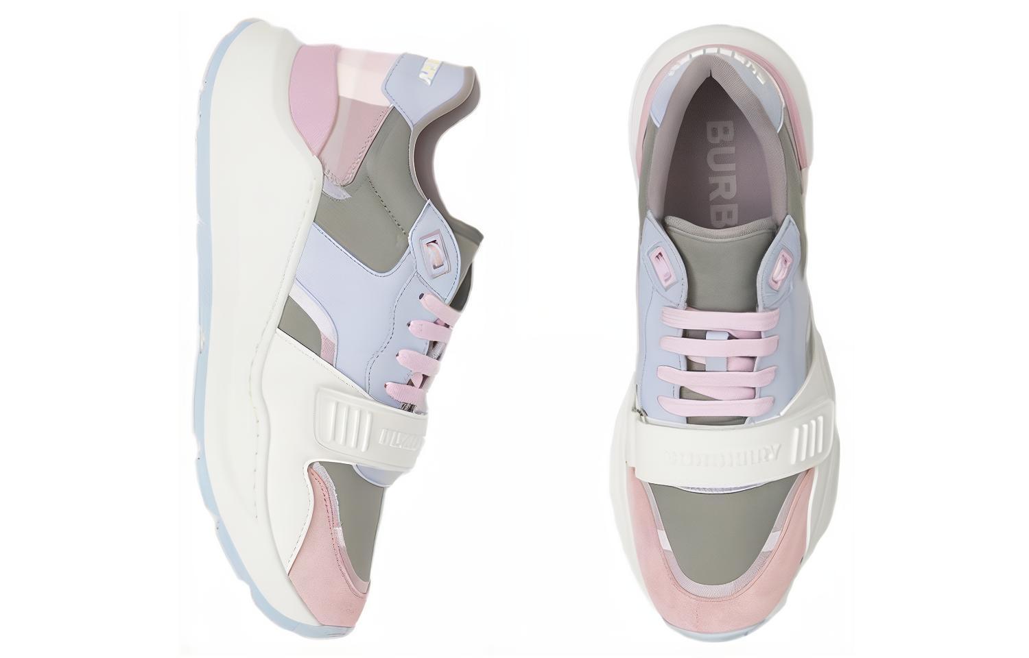 (W) Burberry Low-Top Sneaker 'Light Grey Check' 圖 3