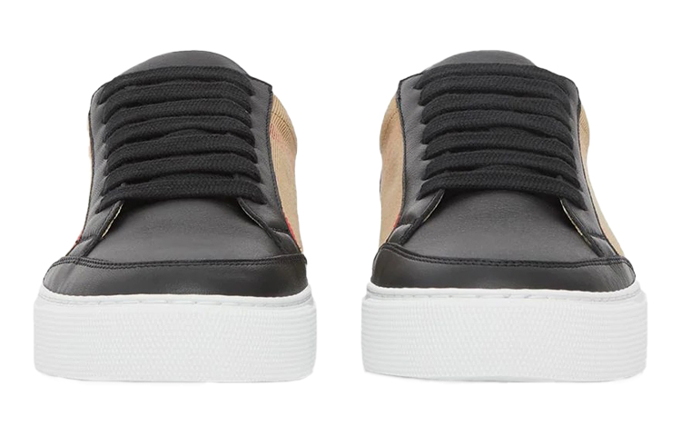 Shop (W) Burberry Zapatillas Bajas 'Patrón de Cuadros Negros' 8024331