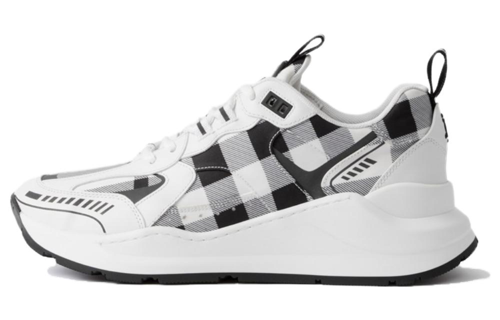 (W) Burberry Low Top 'Black White Checkered Lace'