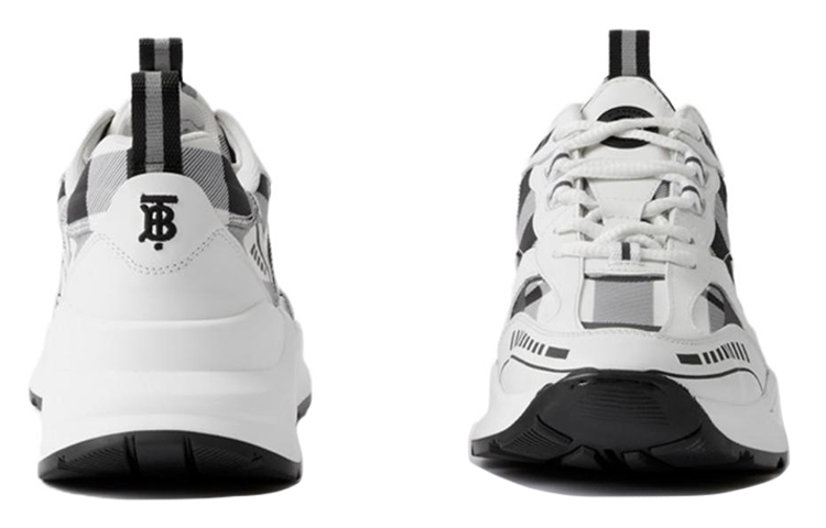 (W) Burberry Low Top 'Black White Checkered Lace' 圖 4