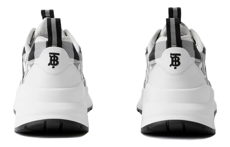 (W) Burberry Low Top 'Black White Checkered Lace' 圖 5