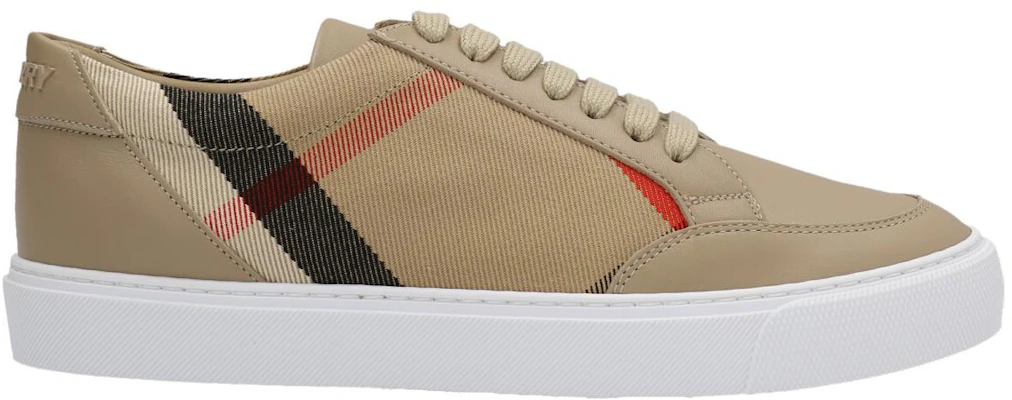 (W) Burberry Kasut Low Top 'Beige Check' 80567111 Order (W) Burberry Kasut Low Top 'Beige Check' 80567111