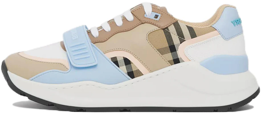 (W) Sneaker Low-Top Burberry 'Plaid Biru dan Coklat' 80483471 Buy (W) Sneaker Low-Top Burberry 'Plaid Biru dan Coklat' 80483471