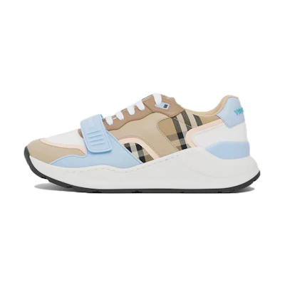 (W) Burberry Low-Top Sneaker 'Blue and Brown Plaid'