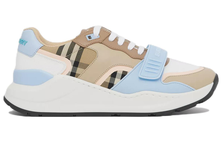 (W) Burberry Low-Top Sneaker 'Blue and Brown Plaid' 圖 2