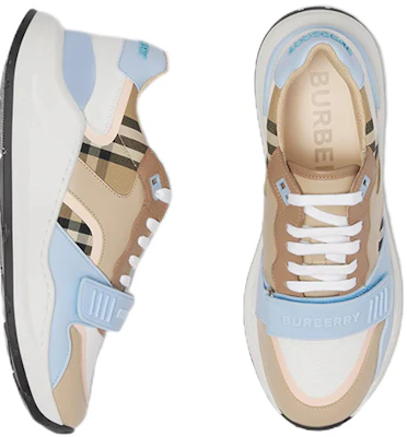 (W) Sneaker Low-Top Burberry 'Plaid Biru dan Coklat' 80483471 Shop (W) Sneaker Low-Top Burberry 'Plaid Biru dan Coklat' 80483471
