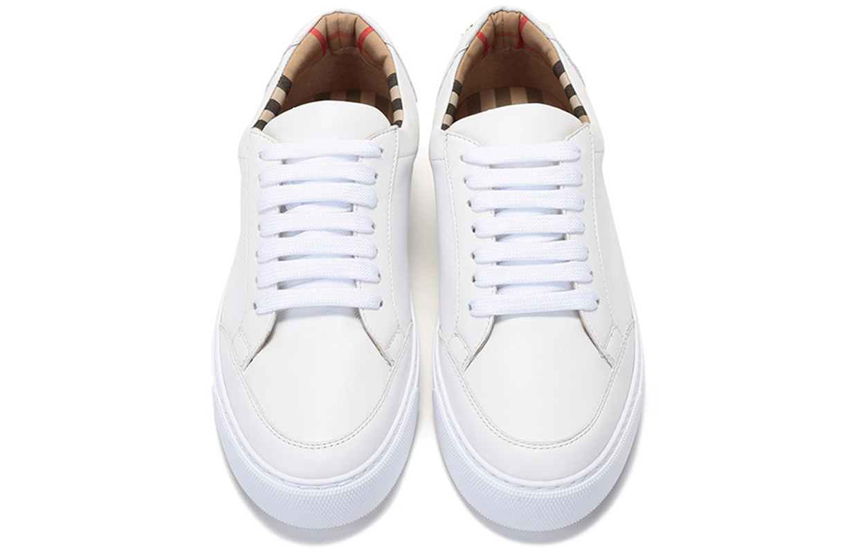 (W) Burberry Low Top Sneaker 'White Leather' 圖 4