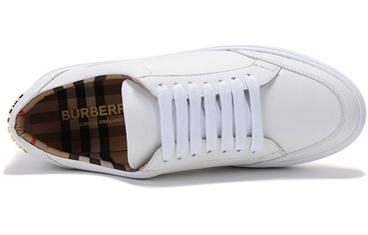 (W) Burberry Low Top Sneaker 'White Leather' 圖 5