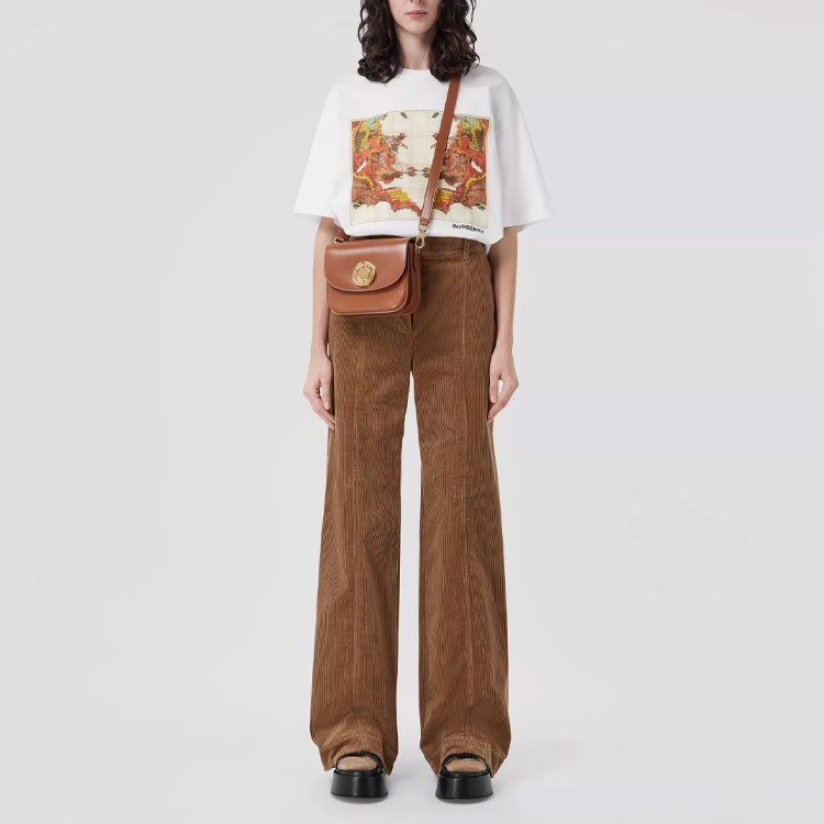 (Women) Burberry Map Print Oversized Short Sleeve Drop Shoulder  Tee White SS22 80565821 圖 3