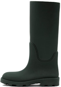 博柏利 Burberry Marsh 橡膠 格紋內襯圓頭 高筒靴 女款 綠色 Buy 博柏利 Burberry Marsh 橡膠 格紋內襯圓頭 高筒靴 女款 綠色