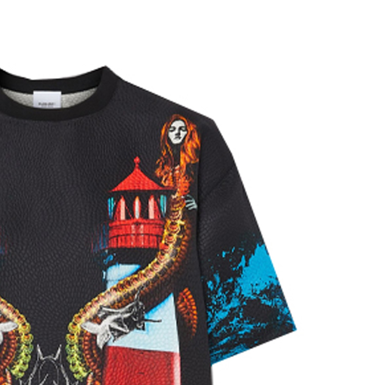 (Women) Burberry Mermaid Print Silk-Blend T-Shirt 45679711 圖 7