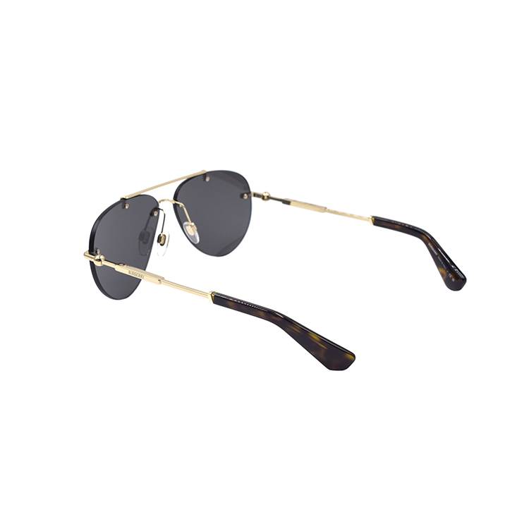 Shop (Women) Burberry Metal Logo Aviator Sunglasses Women - Gold B3151-1109-87