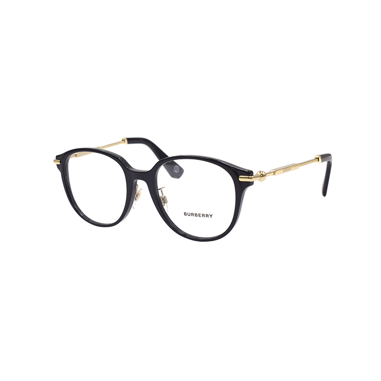 Order (Women) Burberry Metal Logo Round Optical Glasses  Black B2412-D-3001