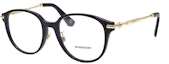 Order (Women) Burberry Metal Logo Round Optical Glasses Black B2412-D-3001