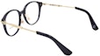 Shop (Women) Burberry Metal Logo Round Optical Glasses Black B2412-D-3001