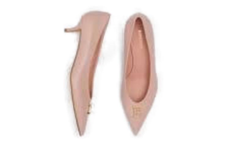(W) Burberry Mid-Heel Pump 'Pink Leather' 圖 5