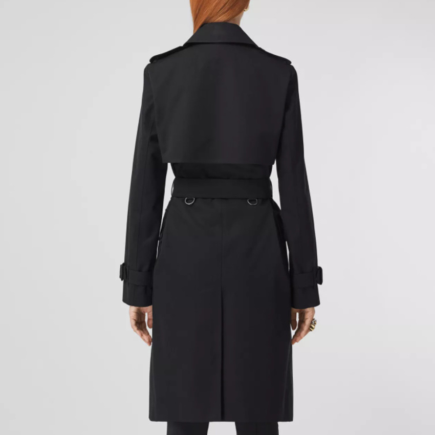 (Women) Burberry Mid-Length Belted Trench Coat Black 80446781 圖 5