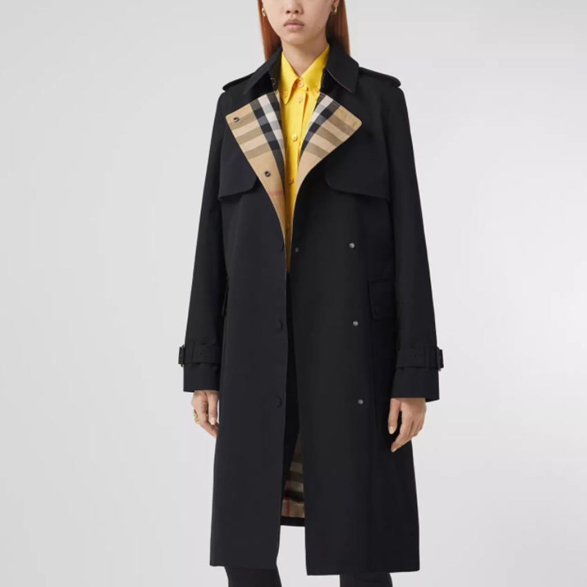 (Women) Burberry Mid-Length Belted Trench Coat Black 80446781 圖 6