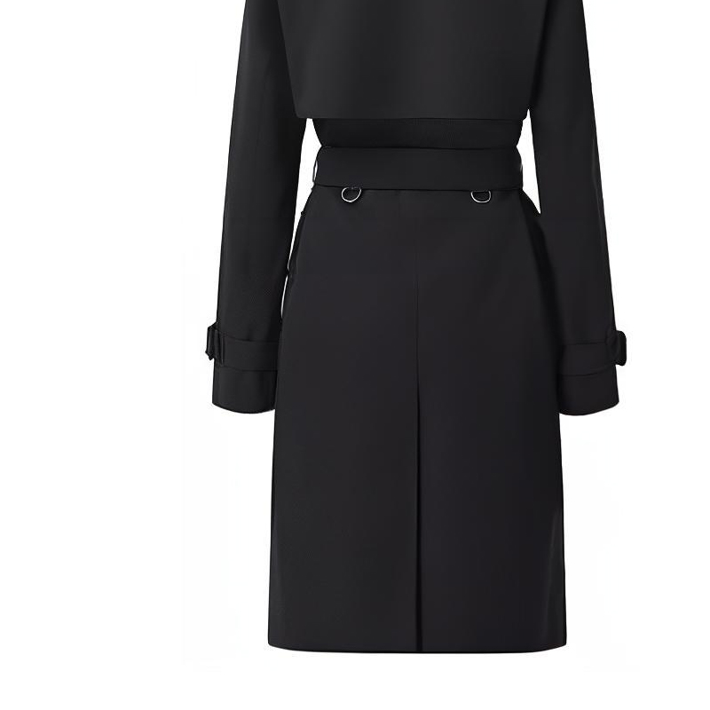 (Women) Burberry Mid-Length Belted Trench Coat Black 80446781 圖 8