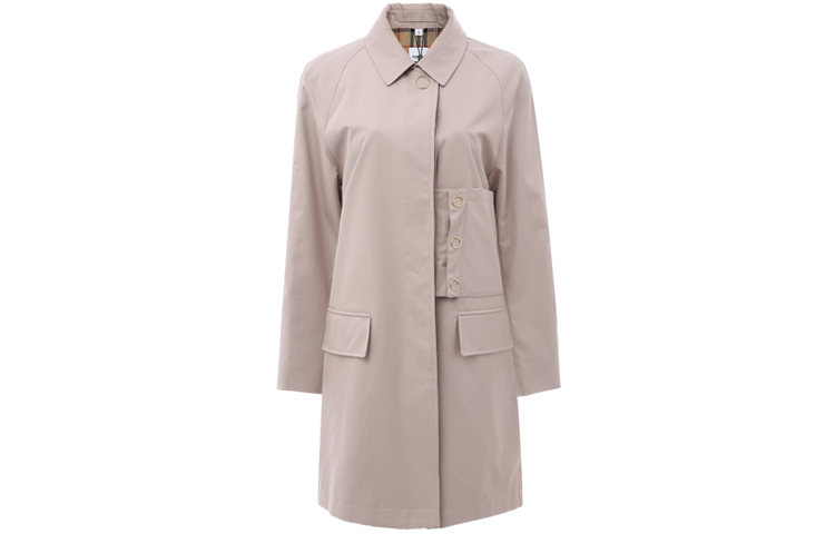(Women) Burberry Mid-Length Cotton Trench Coat Light Almond 80141941 圖 2