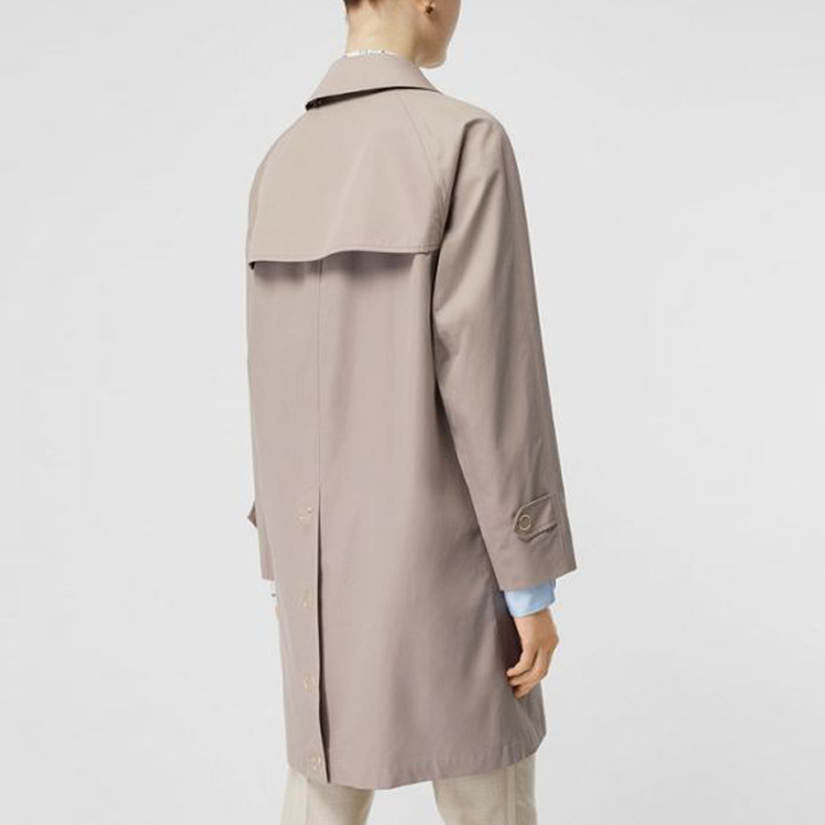 (Women) Burberry Mid-Length Cotton Trench Coat Light Almond 80141941 圖 6