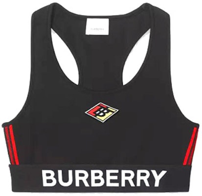 (Women) Burberry Monogram Bandeau Sports Bra for Women - Black 80246591 Order (Women) Burberry Monogram Bandeau Sports Bra for Women - Black 80246591