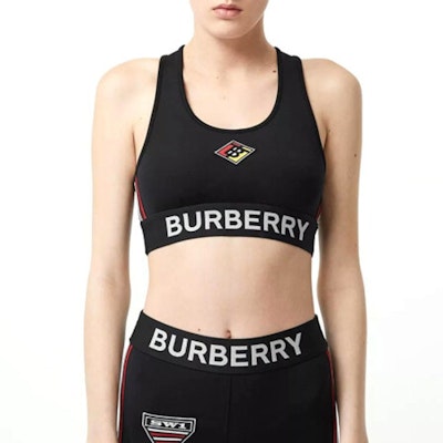 (Women) Burberry Monogram Bandeau Sports Bra for Women - Black 80246591 Lookbook (Women) Burberry Monogram Bandeau Sports Bra for Women - Black 80246591