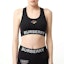 Lookbook (Women) Burberry Monogram Bandeau Sports Bra for Women - Black 80246591
